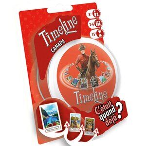 Timeline Canada Learning Card Game Tin Box French Version Age 8+ New Sealed